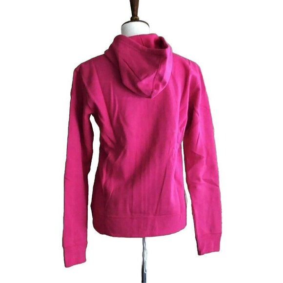 Asics Women's Pink Cotton Blend Zip Hoodie YT1487 Jacket Size XS S - Picture 3 of 16